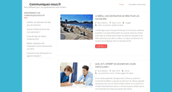 Desktop Screenshot of communiquez-nous.fr
